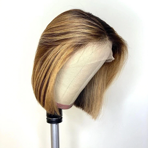 Lace Front Bob Wig- Straight #4/27 Highlights