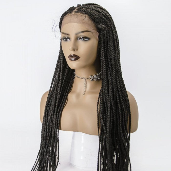 Medium Box Braids-Knotless Wig-13 x 5 Frontal